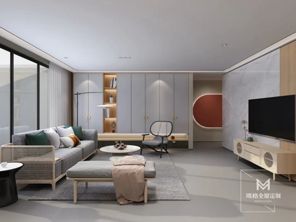玛格全屋定制|184m²禅意新中式新房，绝美轻奢，每一面都很美！