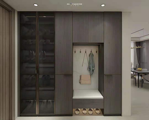 皮阿诺收纳橱柜/全屋定制|1m²玄关设计出10m²空间，小空间也能拥有超级收纳！