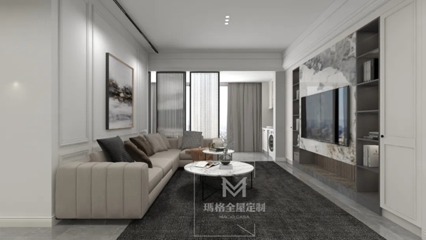 玛格全屋定制|这套146㎡美式轻奢，没想到装完效果这么惊艳！
