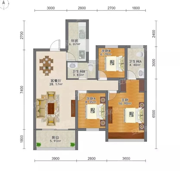 客来福全屋定制实景案例丨108㎡现代简约温馨住房，独具创新打造空间线条感