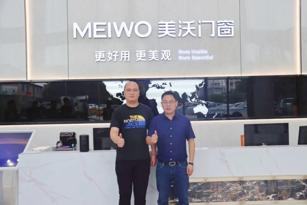 红星美凯龙门窗事业部总经理王总一行莅临美沃门窗参观指导