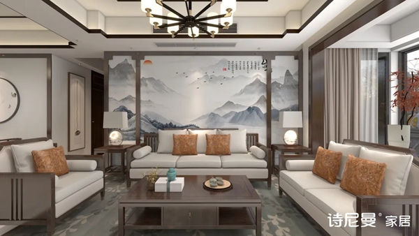 诗尼曼全屋定制|这3款【新中式】客厅,小年轻看一眼就沉醉! 诗尼曼全屋定制|这3款【新中式】客厅,小年轻看一眼就沉醉!