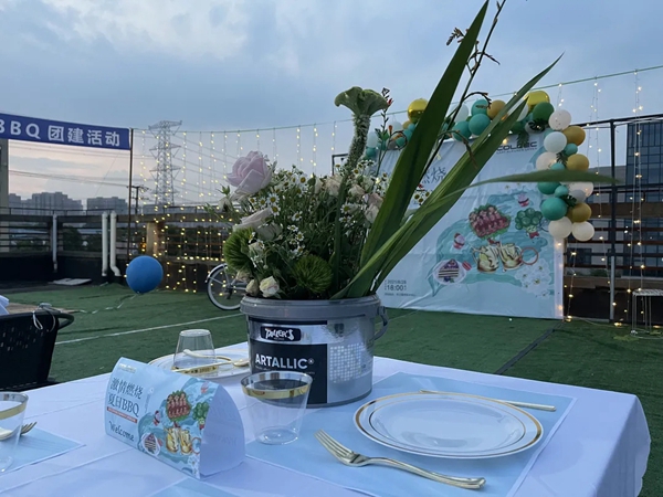蔻帝COLDEC墙面定制的夏日狂欢团建