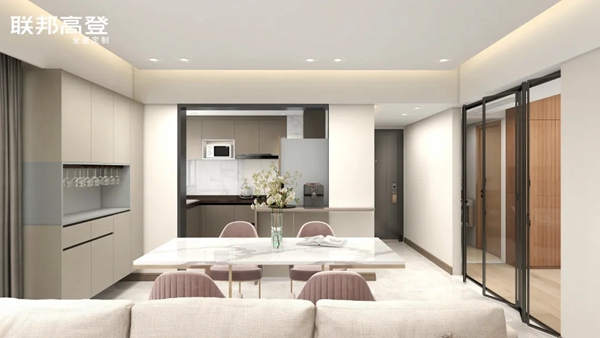 联邦高登全屋定制案例|124m²家赋予的百般温柔