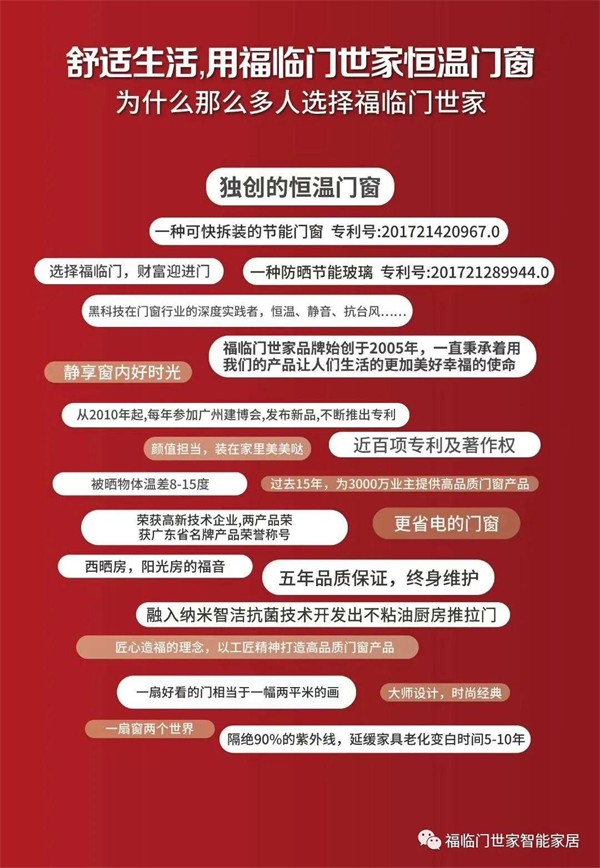 福临门世家门窗丨门窗黑科技10月1日现身贵州凯里