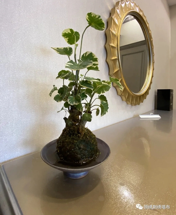 领绣墙布实景案例 | 当美式风邂逅复古情调，小家瞬间颜值翻倍！
