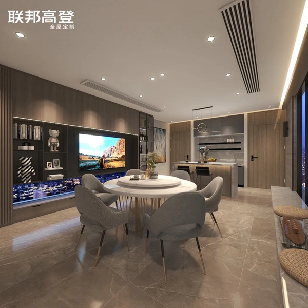 联邦高登全屋定制案例:183㎡私宅坐拥优雅姿态
