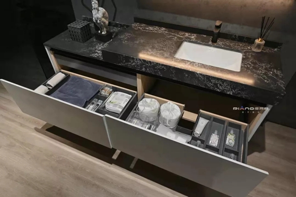 皮阿诺收纳橱柜/全屋定制|3套悬挂式卫浴柜设计案例，带你过上人类高质量生活！