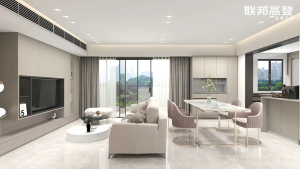联邦高登全屋定制案例|124m²家赋予的百般温柔