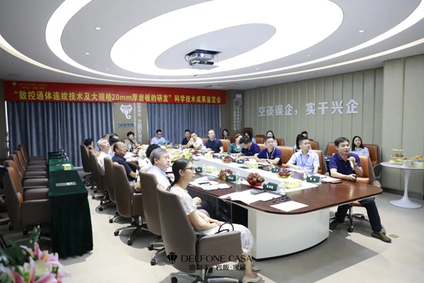 科技鉴定会|德利丰具有通体连纹的20mm厚大规格岩板产品达到国际领先水平 科技鉴定会|德利丰具有通体连纹的20mm厚大规格岩板产品达到国际领先水平