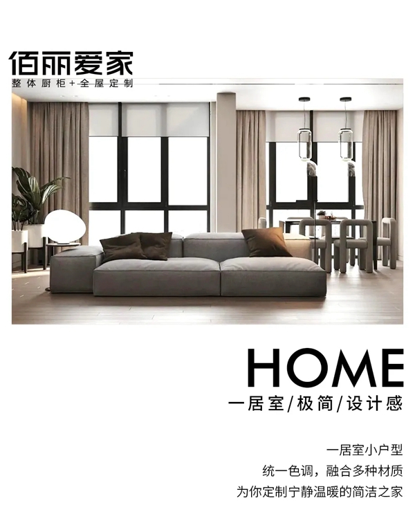 佰丽爱家全屋定制|追寻永恒的简洁主义