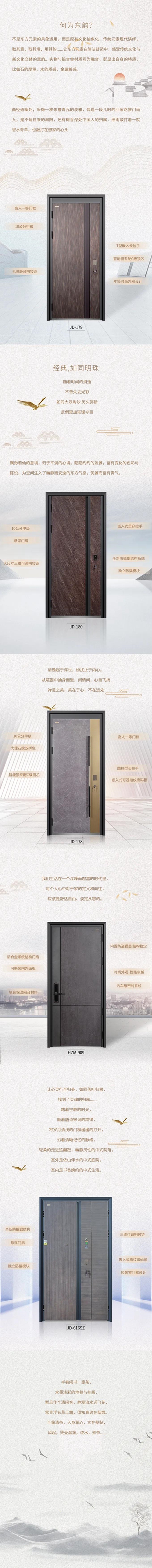 致敬东方美学 |金大入户门中高端新款入户门炫彩上市
