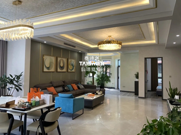 泰诗尔肌理壁膜案例|现代轻奢住宅，精致生活态度