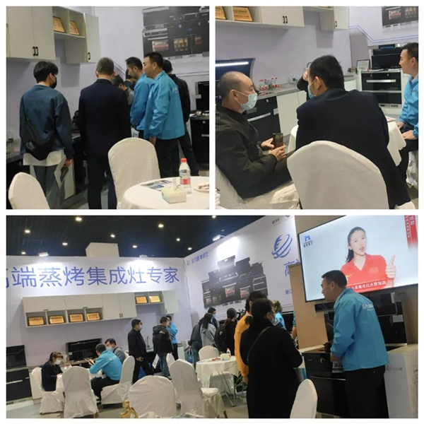 火力星集成灶在第十四届嵊州电机·厨具展览会人气爆棚，大放异彩！