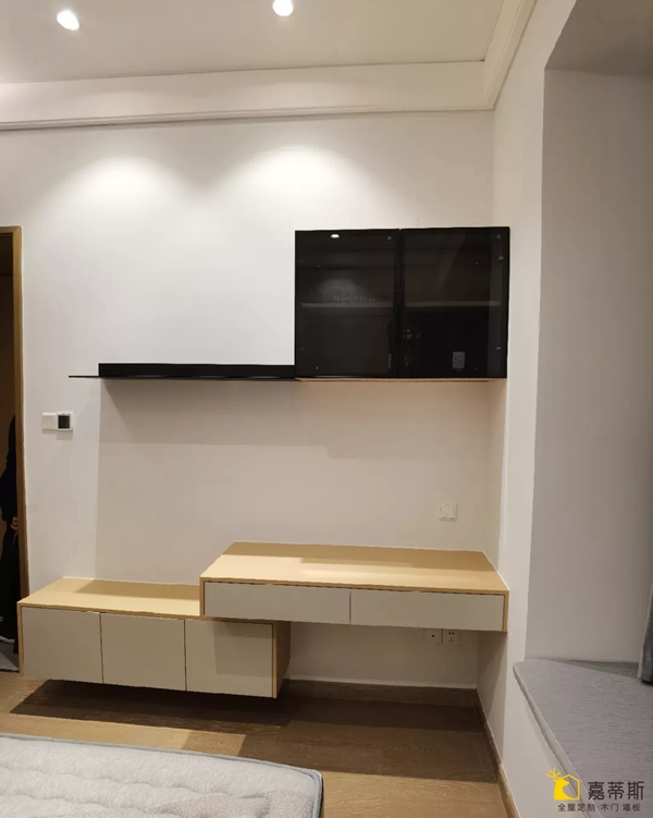 嘉蒂斯全屋定制实拍案例:190m²轻奢极简设计图VS安装后