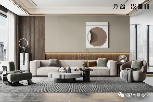 领绣墙布新品发布|《鎏光逸品1》浮盈、九十春光、鎏光碗织、郁秀，领略四季风尚