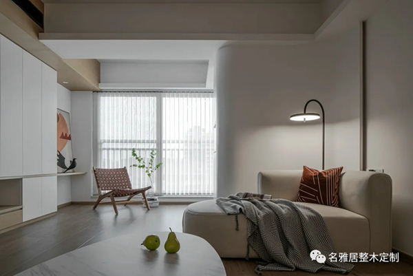 名雅居全屋 | 130㎡极简自然风，方圆交错，木白有序！