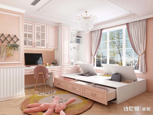 诗尼曼全屋定制|榻榻米这样设计，漂亮又实用，甩邻居家好几条街！