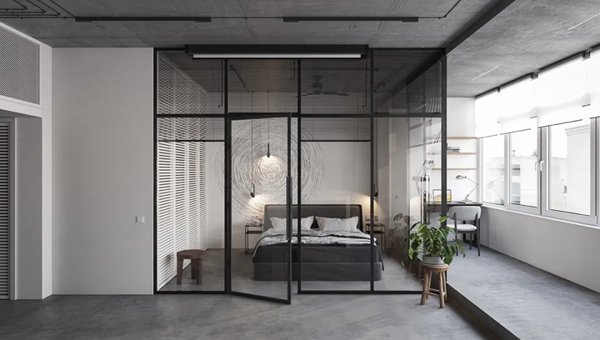 今锐大家居|70㎡的LOFT 轻工业风混凝土的空间不止有设计感，更有温馨！