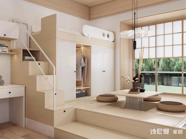 诗尼曼全屋定制|榻榻米这样设计，漂亮又实用，甩邻居家好几条街！