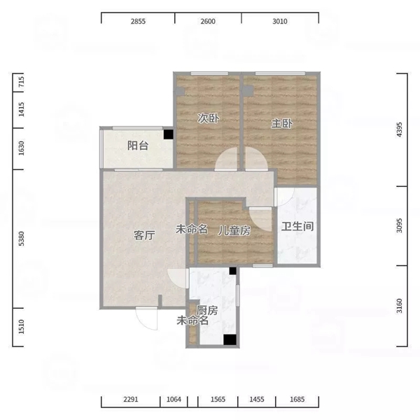 兔宝宝健康家居|79㎡紧凑小三室，这舒适实用的莫兰迪色系卧室我给满分！