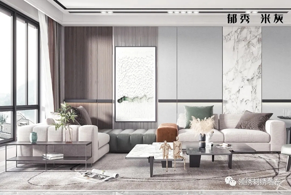 领绣墙布新品发布|《鎏光逸品1》浮盈、九十春光、鎏光碗织、郁秀，领略四季风尚