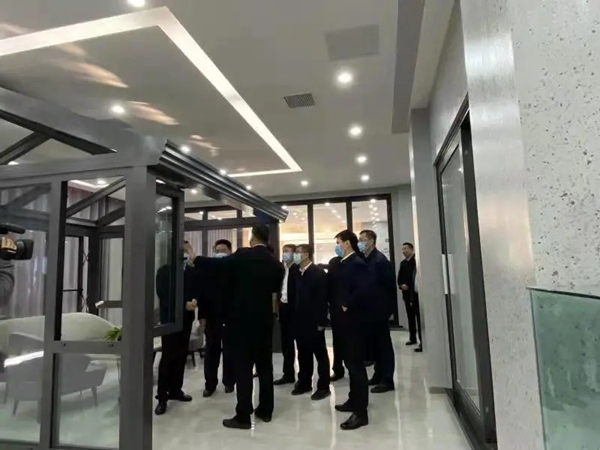 重大项目集中开工动员宿州市委、区委领导莅临天东门窗宿州生产基地检查指导工作