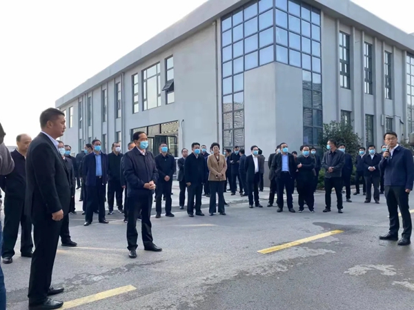重大项目集中开工动员宿州市委、区委领导莅临天东门窗宿州生产基地检查指导工作