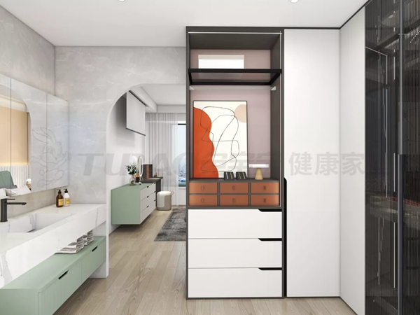 兔宝宝健康家居|139㎡现代简约四居室，绝佳配色与完美收纳的组合