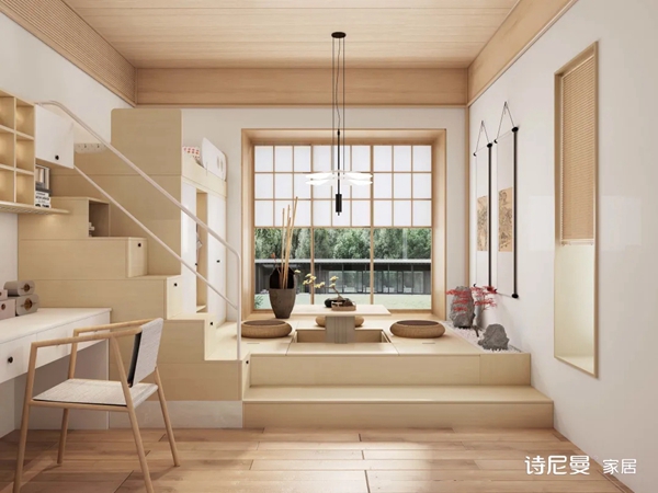 诗尼曼全屋定制|榻榻米这样设计，漂亮又实用，甩邻居家好几条街！