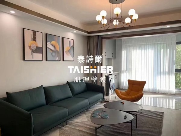 泰诗尔肌理壁膜远创东樾案例分享