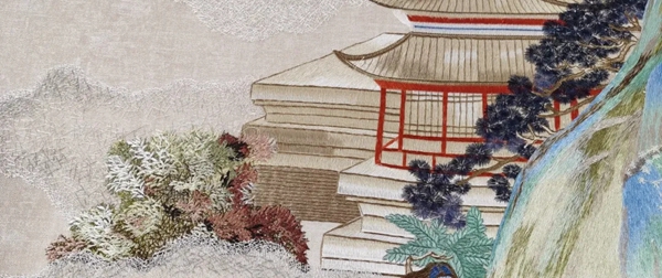 乾庄刺绣新品赏析，邀您赏无限春江，云影，美景！
