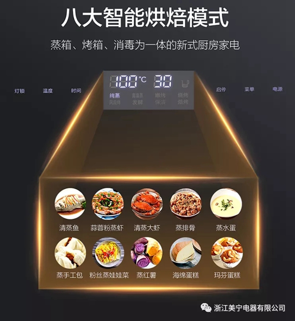 美宁集成灶时尚外观，科技内芯。带来全新厨房生活！