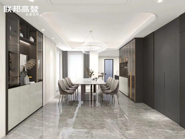 联邦高登全屋定制|174m²轻奢风，舒适与自在交融