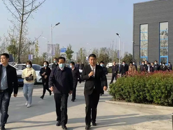 重大项目集中开工动员宿州市委、区委领导莅临天东门窗宿州生产基地检查指导工作