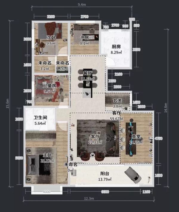 兔宝宝健康家居|178㎡现代简约风混搭，每个空间都诠释极致的优雅