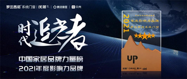 罗兰西尼系统门窗获年度影响力品牌荣誉