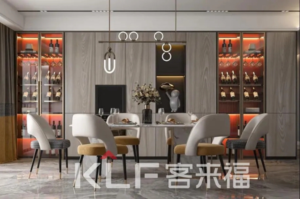 客来福全屋定制:十月不可错过的新潮极简酒柜设计