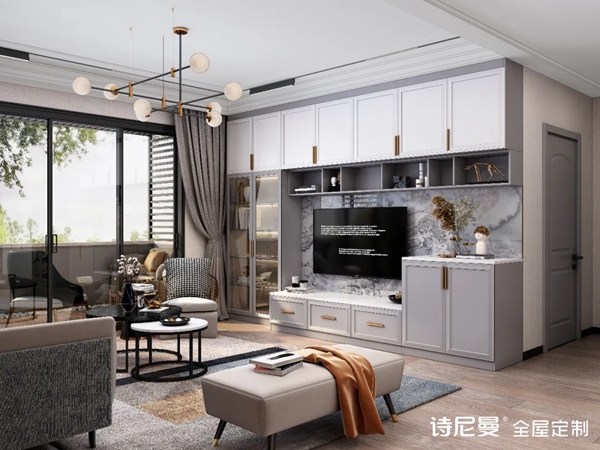 诗尼曼全屋定制|这小两口的148㎡ 新婚之房，居然整个小区都在偷学！