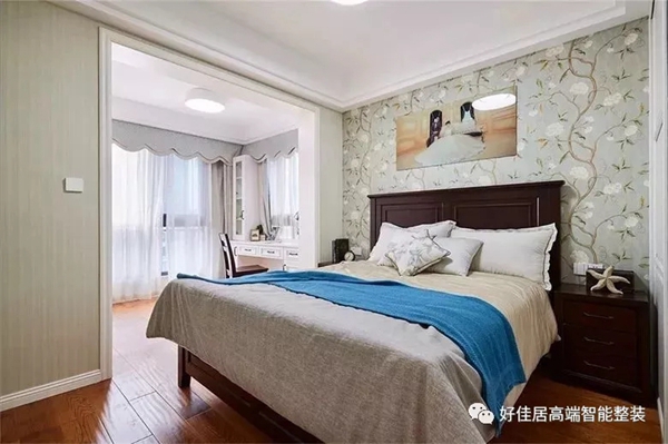 好佳居|这种床头墙布真的很漂亮！