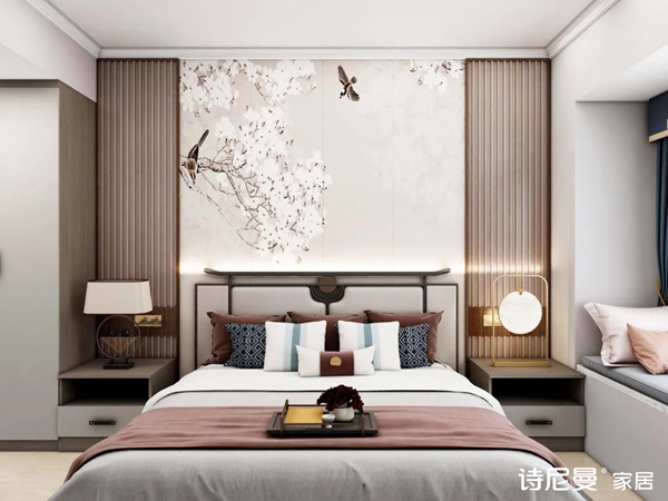 诗尼曼全屋定制|精选了15款女生超爱的卧室背景墙，这颜值的卧室太叫人羡慕了！