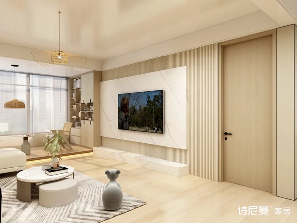 诗尼曼全屋定制|原木风到底有多美，看到这个阳台我就把持不住了