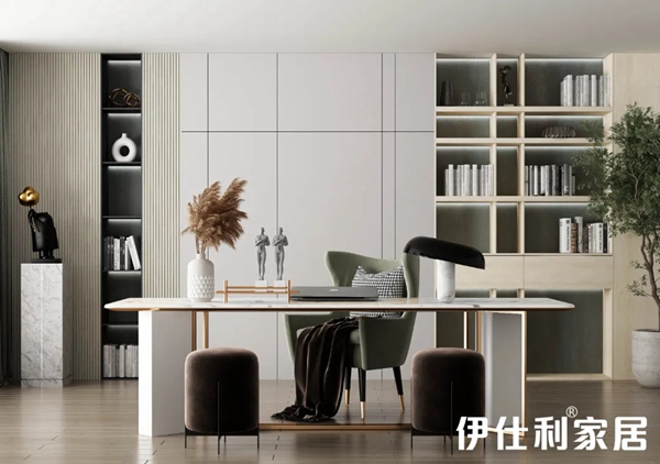 伊仕利家居新品书房 | 自然又实用的设计，超治愈！