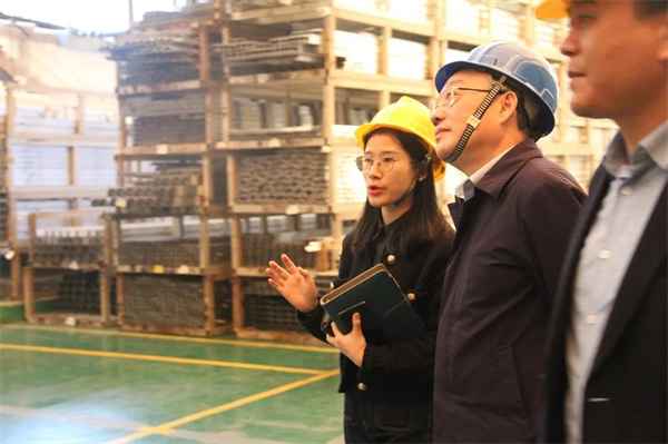 高登铝材|江苏省新沂市市长李胜一行莅临现场调研