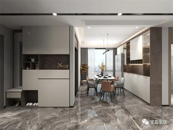 宝岛家居:110m²现代风格装修,颜色碰撞搭出新设计 宝岛家居:110m²现代风格装修,颜色碰撞搭出新设计