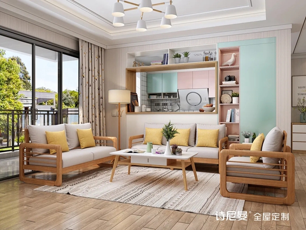 诗尼曼全屋定制|135㎡两房两厅，颜值在线，老婆大呼喜欢！