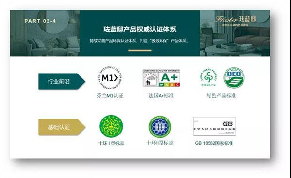 珐蓝邸再获国际权威认证，环保品质“闻”名四方