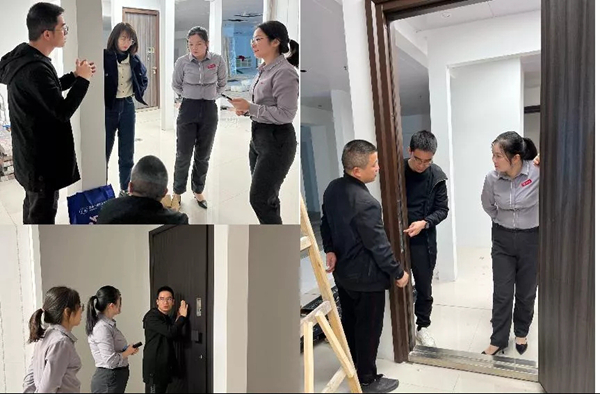 菲马仕智能门品牌服务团队走访汕头经销商