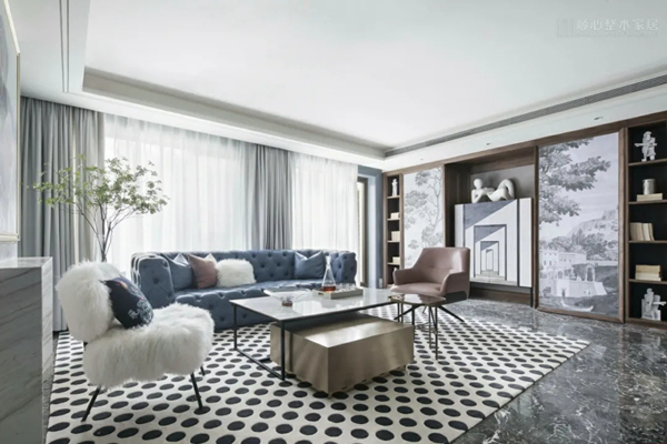 顺心整木家居：400㎡浪漫别墅，现代法式空间的经典演绎！