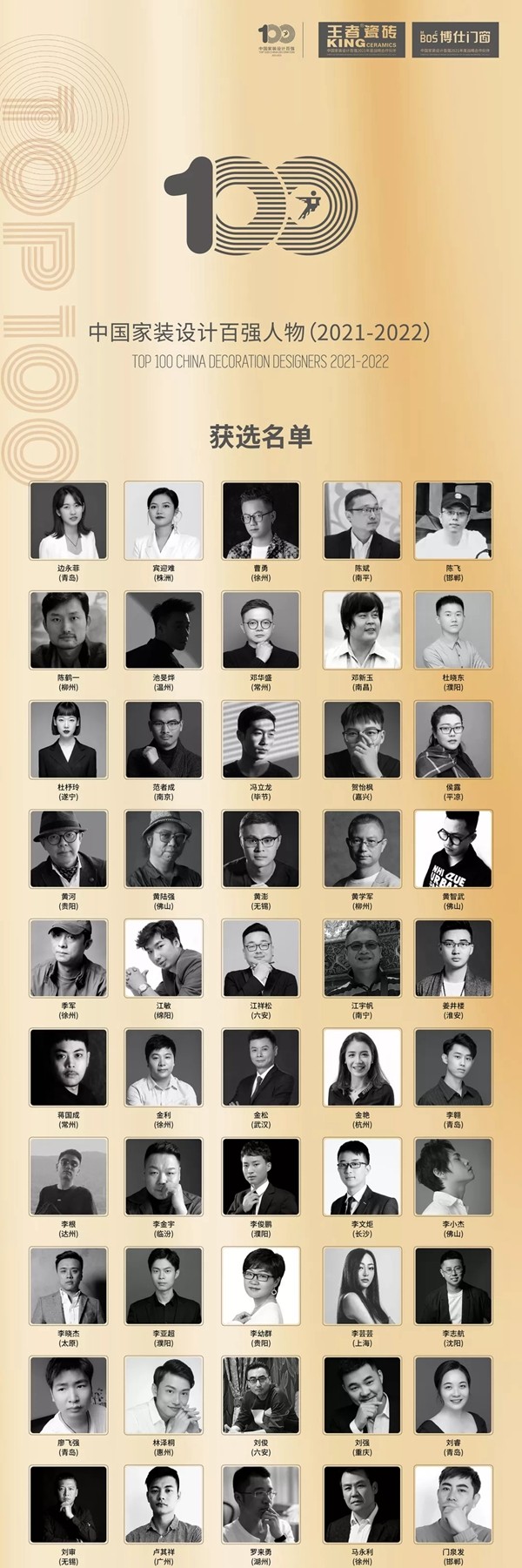 Sammys森美高奢定制|2021中国家装设计百强人物、百强工匠榜单公布 Sammys森美高奢定制|2021中国家装设计百强人物、百强工匠榜单公布